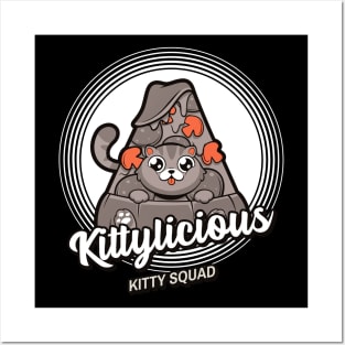 Kittylicious Pizza - Kitty Squad Posters and Art